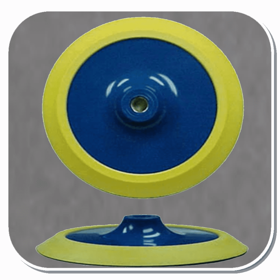 FER-6158 Ferro 8" Medium urethane molded pad with female thread. For use with PSA coated abrasive discs.
