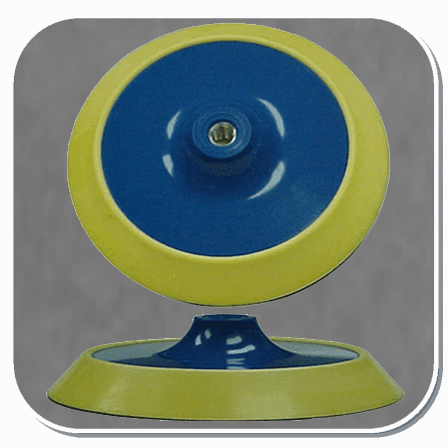 FER-6178  Ferro 8" Soft urethane molded pad with female thread. For use with PSA coated abrasive discs.