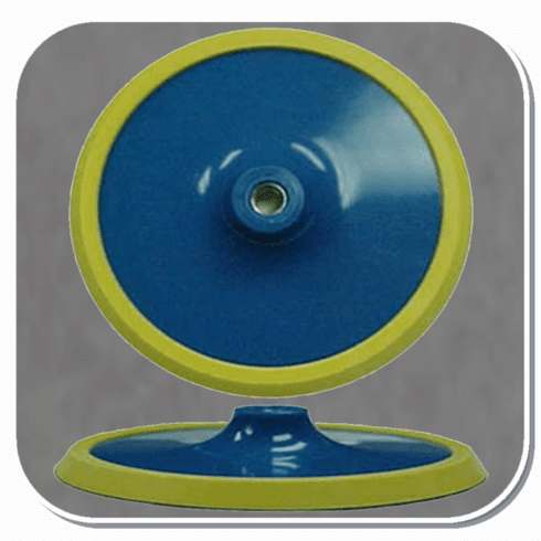 FER-6218 Ferro 8" Firm low profile urethane molded pad with female thread. For use with Hook and Loop coated abrasive discs.