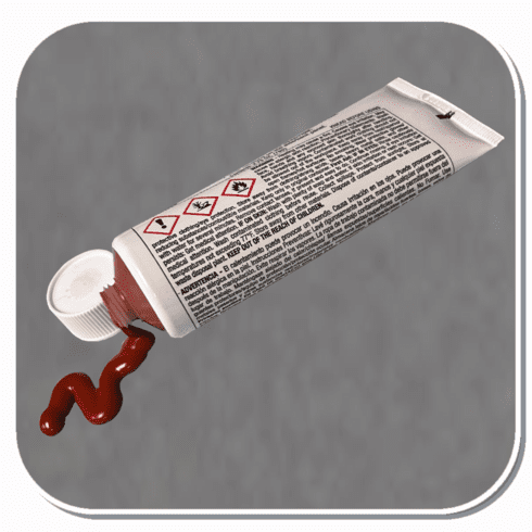 FIB-358 Evercoat 2.75oz Red Cream Hardener for Body Filler & Putties