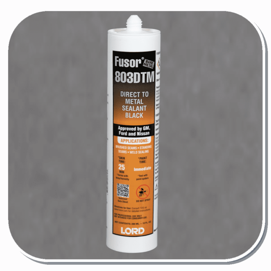 FUS-803DTM (Black) Lord Fusor one-component, direct-to-metal sealer/ adhesive  10oz cartridge