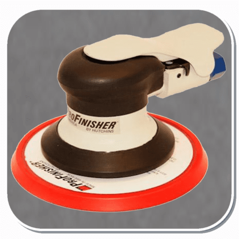 HUT-600H Hutchins 6" Velcro 3/16 Throw ProFinisher DA Palm Sander