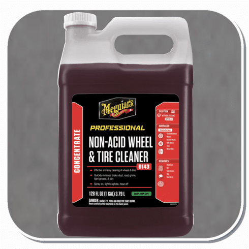 MEG-D14301 Meguiar's Non Acid Wheel & Tire Cleaner Concentrate Gallon