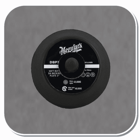 MEG-DBP3 Meguiar's 3in Micro Hook & Loop Soft Buff DA Backing Pad