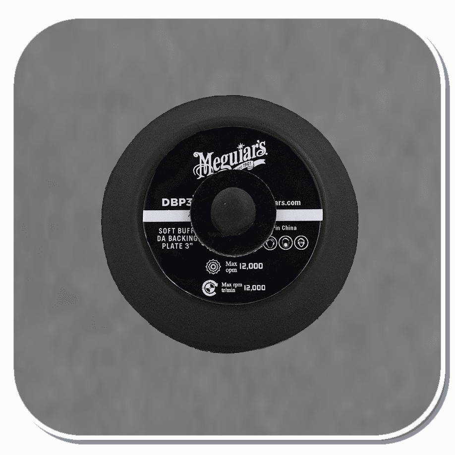MEG-DBP3 Meguiar's 3in Micro Hook & Loop Soft Buff DA Backing Pad