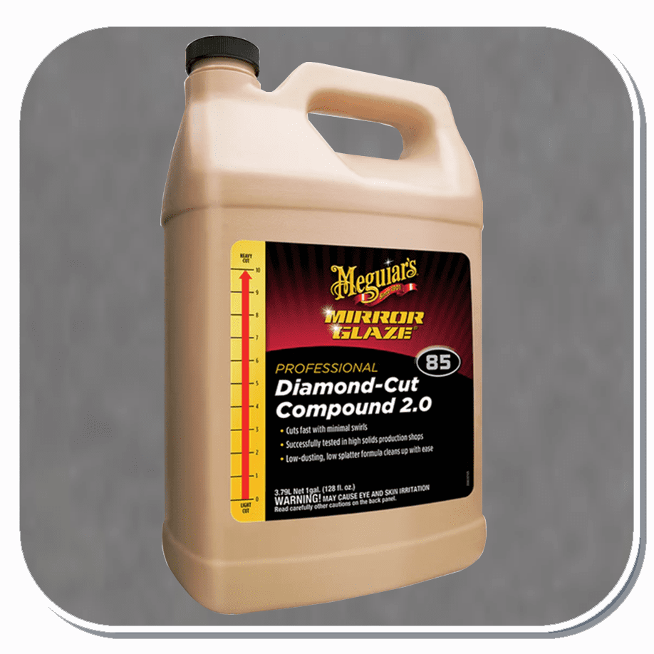 MEG-M8501 Meguiar's Mirror Glaze Diamond Cut Compound 2.0 Gallon