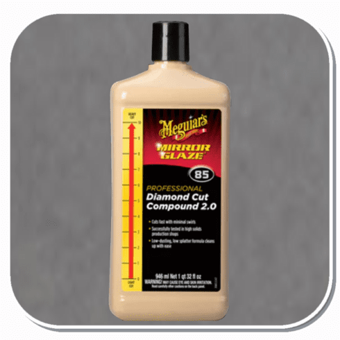 MEG-M8532 Meguiar's Mirror Glaze Diamond Cut Compound 2.0 Quart