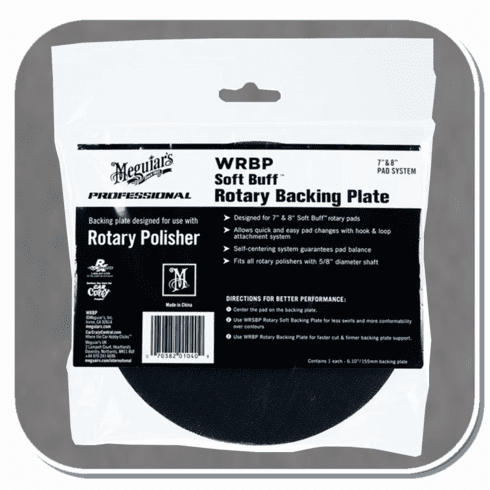 MEG-WRBP Meguiar's Soft Buff Rotary Backing Plate Fits 7and 8 inch
