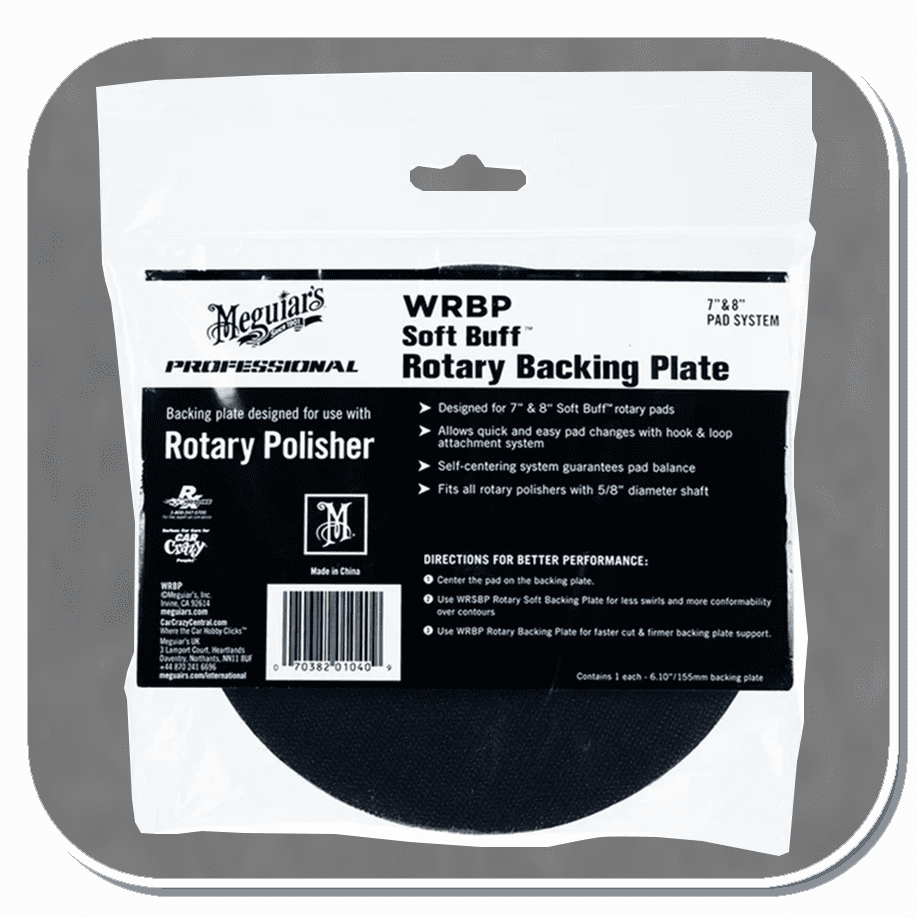 MEG-WRBP Meguiar's Soft Buff Rotary Backing Plate Fits 7and 8 inch