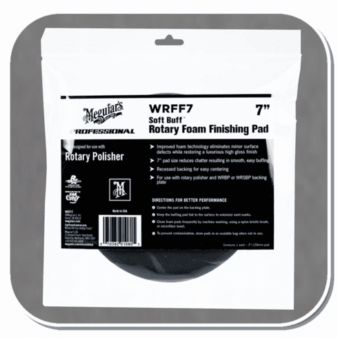 MEG-WRFF7 Meguiar's Soft Buff Rotary Foam Finishing Pad 7"