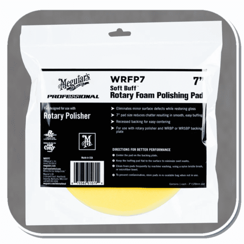 MEG-WRFP7 Meguiar's Soft Buff Rotary Foam Polishing Pad 7"