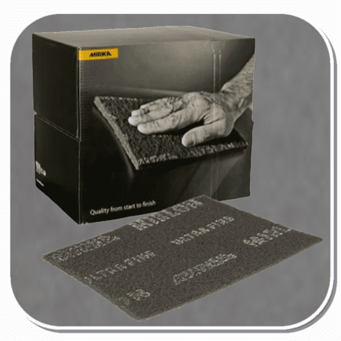 MIR-18-111-448 Mirka Mirlon 6in X 9in Grey Extra Fine Scuff Pads 20 Pads per box