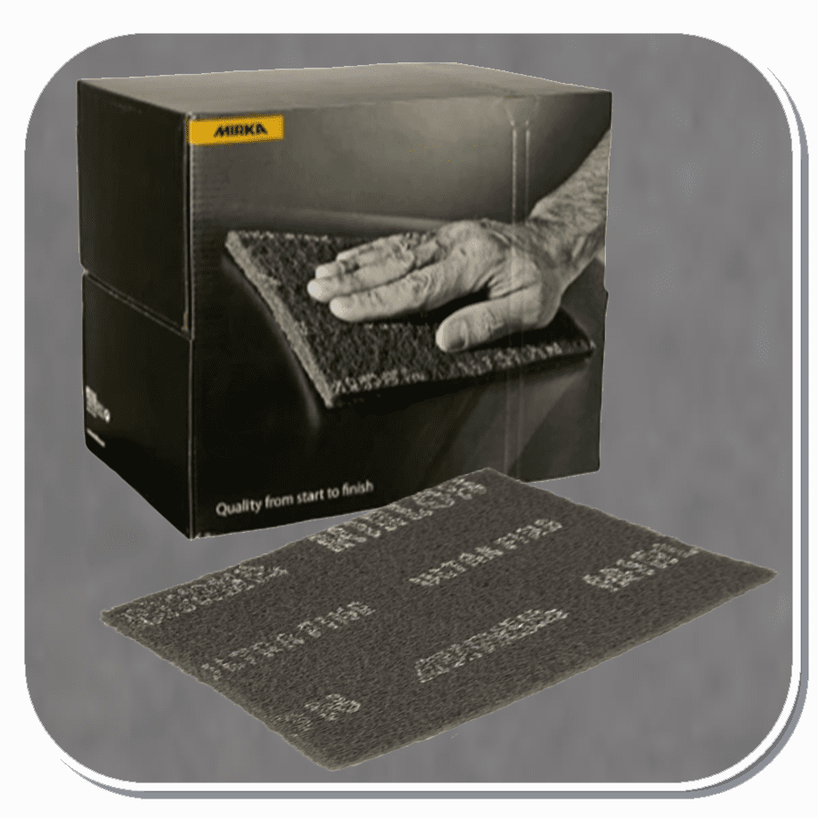 MIR-18-111-448 Mirka Mirlon 6in X 9in Grey Extra Fine Scuff Pads 20 Pads per box