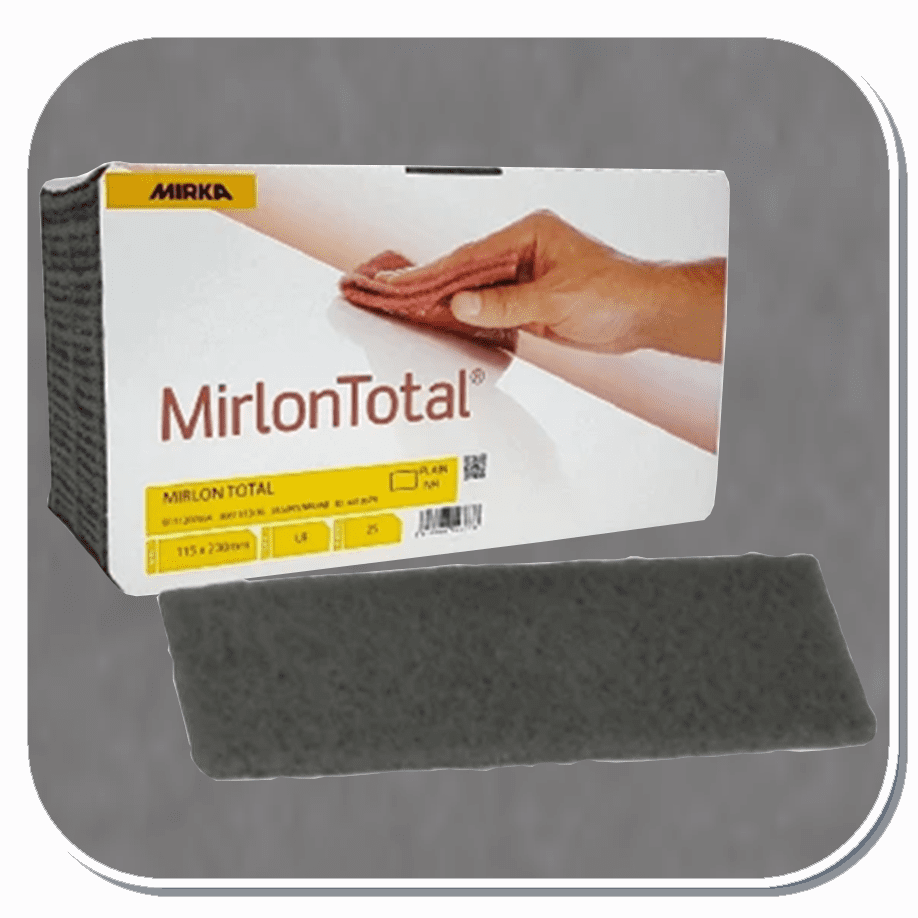 MIR-18-118-448 Mirka Mirlon Total Scuff Pads 4-1/2in X 9in Grey Ultra Fine  25 Pads per pack