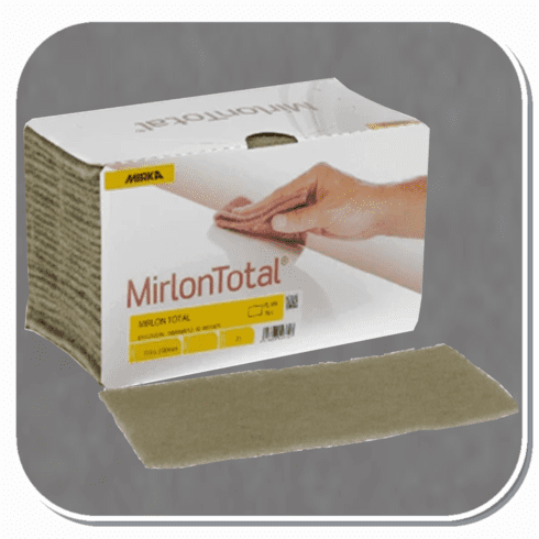 MIR-18-118-449 Mirka Mirlon Total Scuff Pads 4-1/2in X 9in Gold Micro Fine 25 Pads per pack