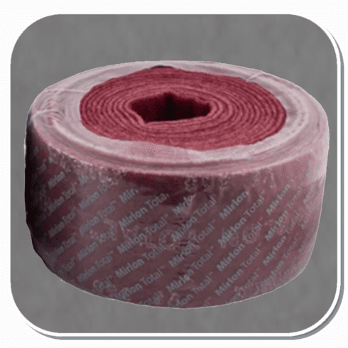 MIR-18-573-373 Mirka Mirlon Total Scuff Roll Maroon Very Fine 4-1/2in X 10yd Roll.