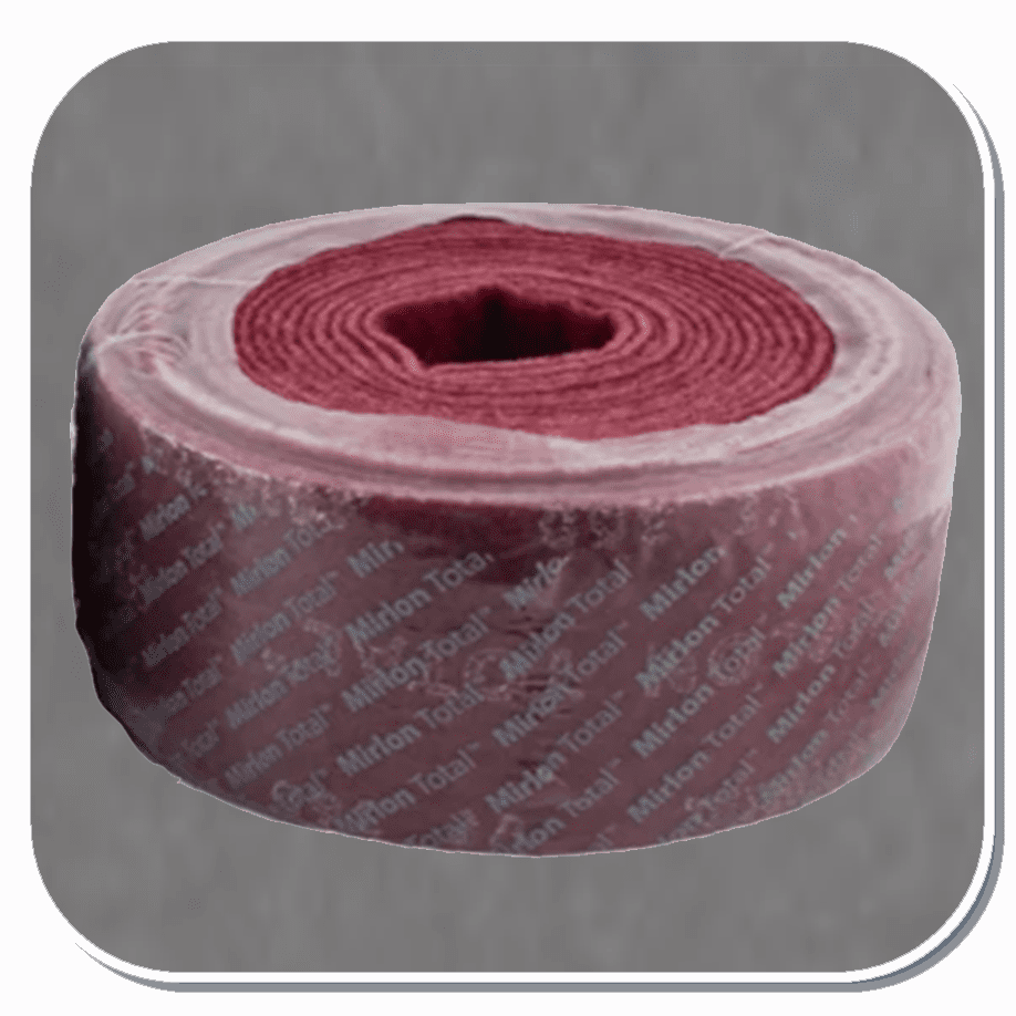 MIR-18-573-447 MIRKA Mirlon Scuff Roll Very Fine Maroon. 4in X 10yd Roll