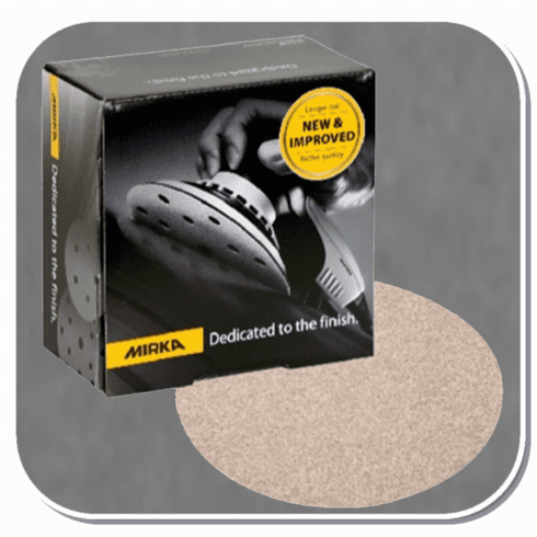 MIR-20-622 Series Mirka Basecut 6" Grip Solid Sanding Disc 80 thru 800 grit 50 discs/bx