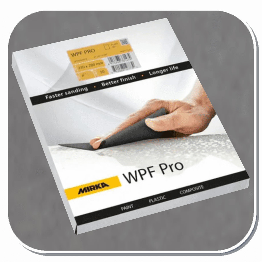 MIR-21-101 Series Mirka WPF Pro Waterproof Sanding Sheets P80 thru P2000 grit 50 Sheets Per Pack