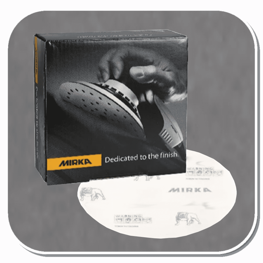 MIR-23-5NHF Series Mirka Gold 5" Solid Grip Sanding Discs 800 thru 2000 grit 50discs/box