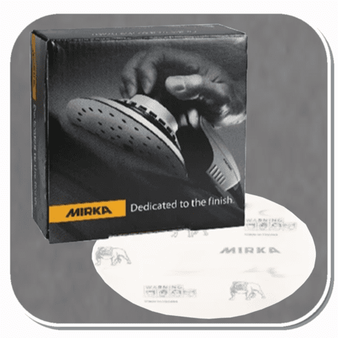 MIR-23-6NHF Series Mirka Gold 6" Solid Grip Sanding Discs 800 thru 2000 grit 50discs/box