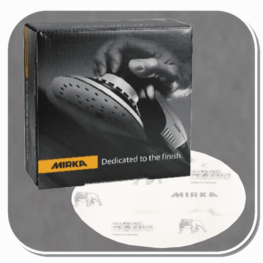 MIR-23-6NHF Series Mirka Gold 6" Solid Grip Sanding Discs 800 thru 2000 grit 50discs/box