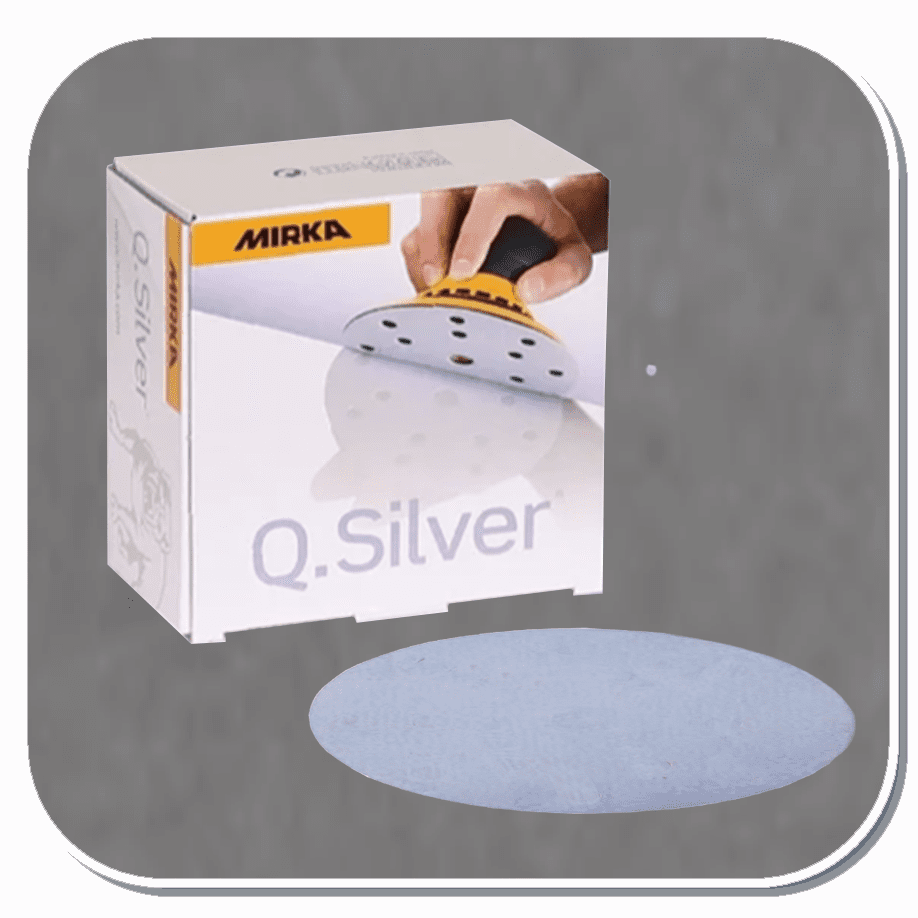 MIR-2B-608 Series Mirka 3" Q-Silver Grip Disc 80 thru 400 grit Box of 50