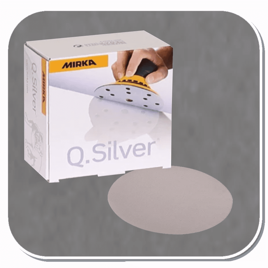 MIR-2B-608-320 Mirka 3" Q-Silver Grip Disc 320 grit Box of 50