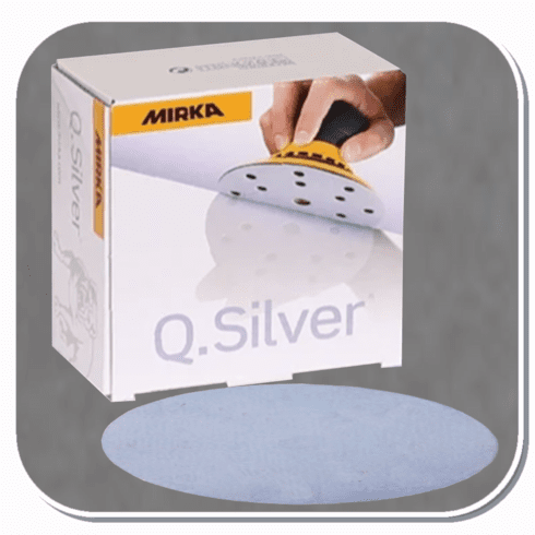 MIR-2B-622-320 Mirka 6" Q-Silver Grip Disc 320 grit Box of 50
