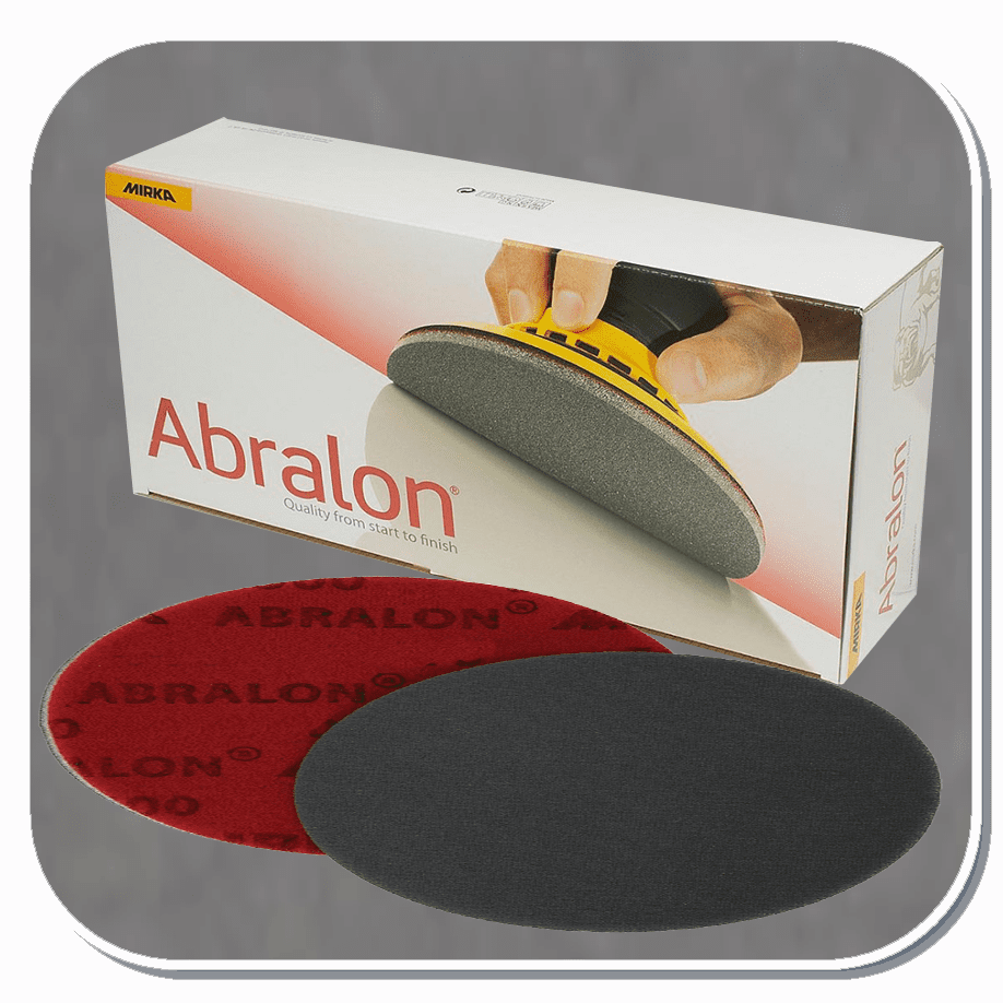 MIR-8A-241-2000 Mirka Abralon 6" Grip Foam Disc 2000 grit Box of 20