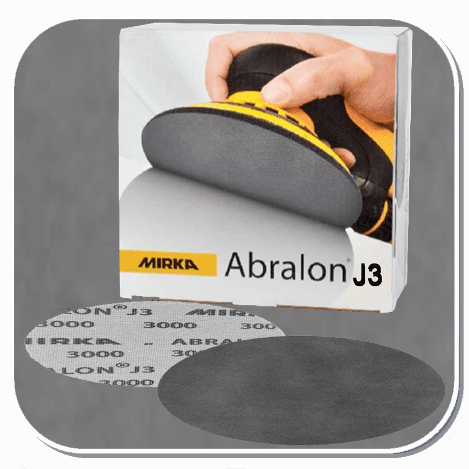 MIR-8M-241 Series Mirka Abralon J3 6" Grip Disc 1000 thru 4000 grit Box of 20