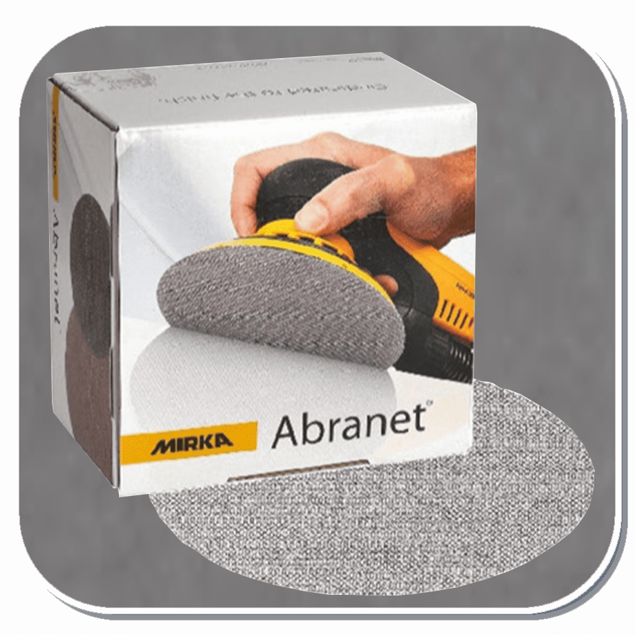 MIR-9A-241 Mirka Abranet 6" Grip 80 thru 800 grit Sanding Discs 50/disc