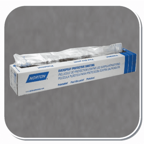 NOR-06728 NORTON 16' x 400' Clear Overspray Masking Plastic Sheeting