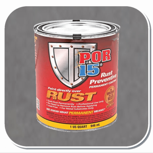 POR-45004 POR15 Rust Preventive Coating Gloss Black Quart