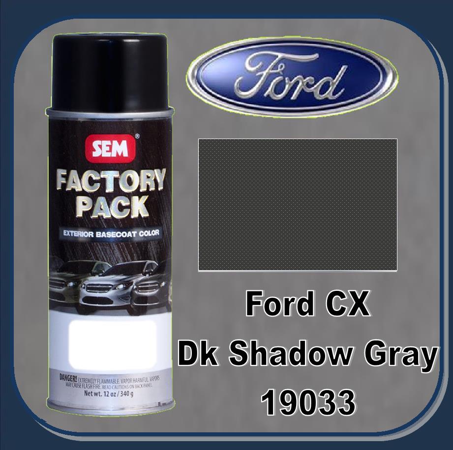 Ford Dark Shadow Gray (Code CX) Touch Up Paint Kit - 2oz Brush-On, Gloss Finish