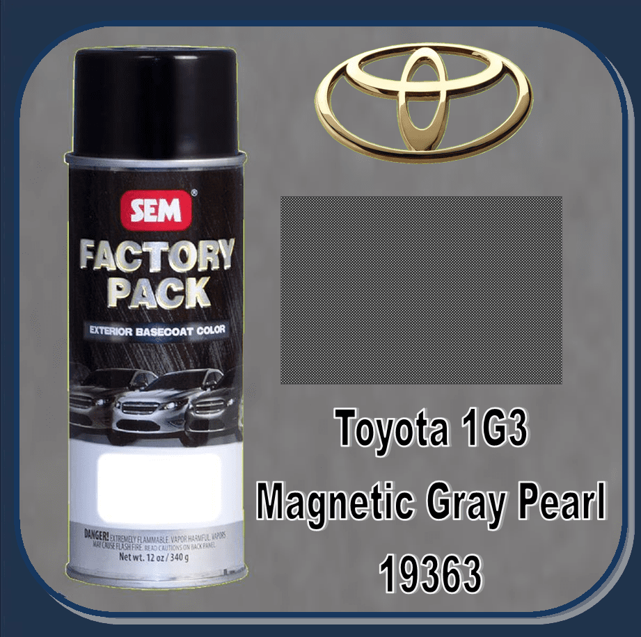 SEM-19363 SEM Factory Pack Basecoat Toyota Paint Code 1G3
