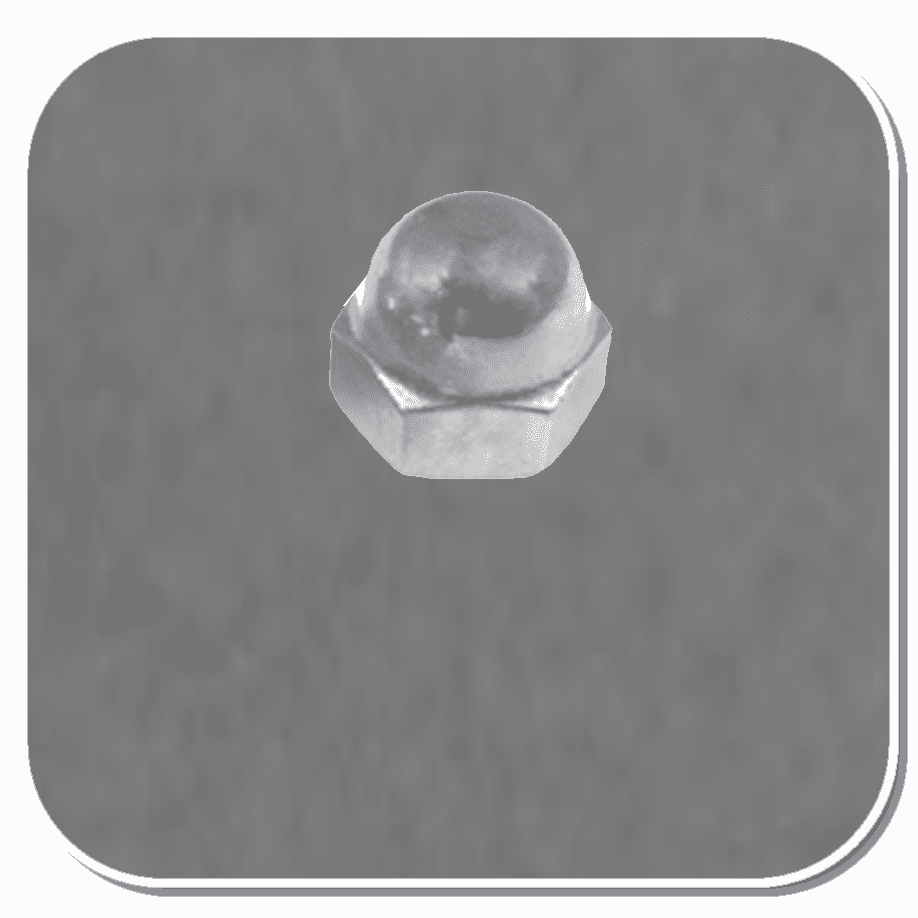 <font color="RED">"Special Order Item ONLY"</font><P> AUV-11181 Nickle Plated Acorn Cap Nut Bx of 100