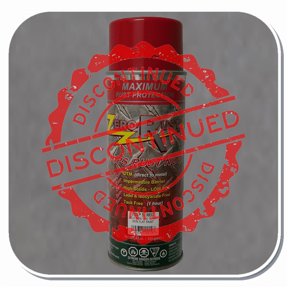 ZRO-72SP "Discontinued" Zero Rust Safety Red Aerosol