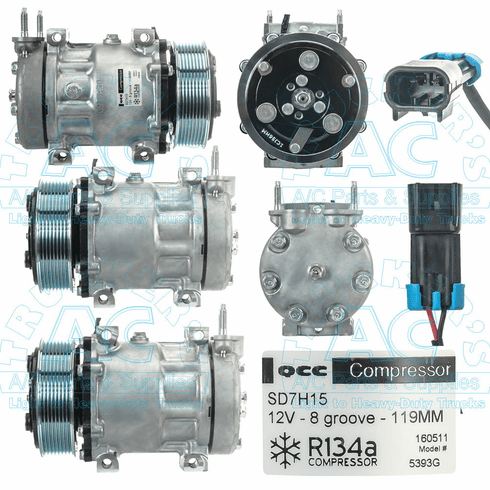A/C Compressor - Aftermarket Grade SD7H15HD