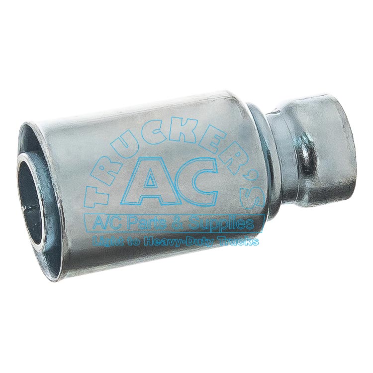 CM Compressor #10 To #10 Straight A/C Hose Splice With Service Port – Aluminum