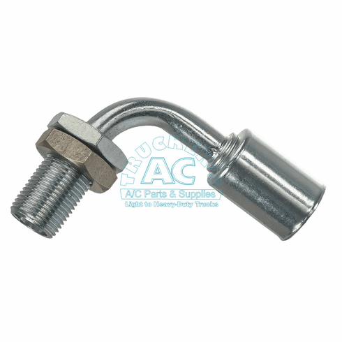 A/C Fitting BULKHEAD 90D FTG #8 STEEL