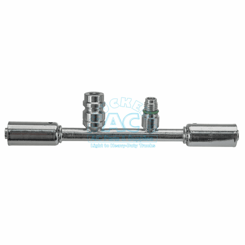 A/C Fitting STRAIGHT SPLICER W/PORTS #6 #6