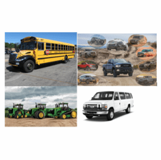Busses, Farm, Motorhomes, Off-Road, Vans - Cond