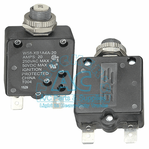 Circuit Breaker 20 Amp 12 volt OEM# RD5-6714-0