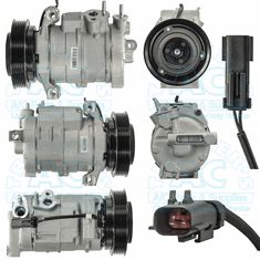 Compressor w/clutch Aftermarket OEM #: 55111442AG - Dodge Trucks