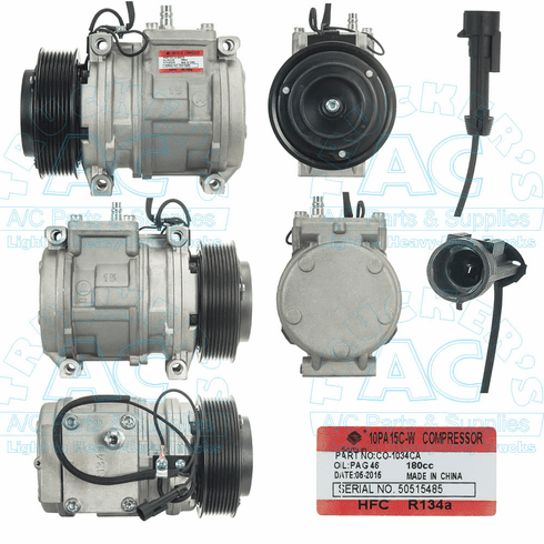 Denso 10PA15C Compressor w/clutch