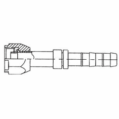 E-Z CLIP FITTING STRAIGHT FEMALE O-RING Ftg 10 Hose 10
