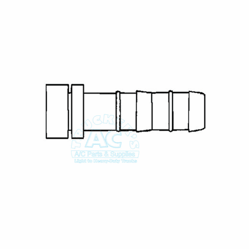 EZ Clip Fitting - Weld-on #6-6