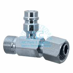 FEMALE O-RING X MALE INSERT O-RING SERVICE PORT ADAPTER  8-8 (Discharge)