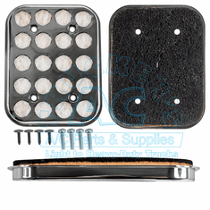 FRESH AIR FILTER-CHROME/PET